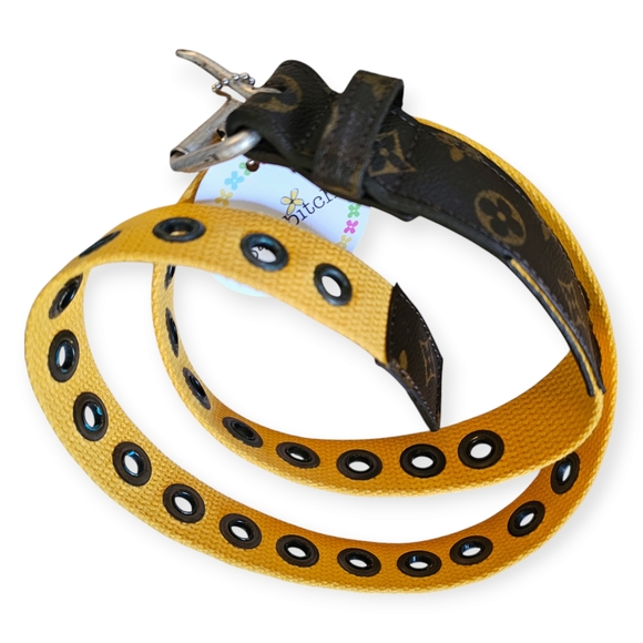 Upcycled Louis Vuitton Yellow Belt - Picture 3 of 6